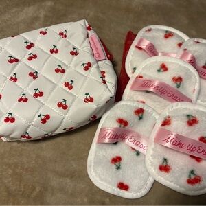 Cherry Print Makeup Eraser Set